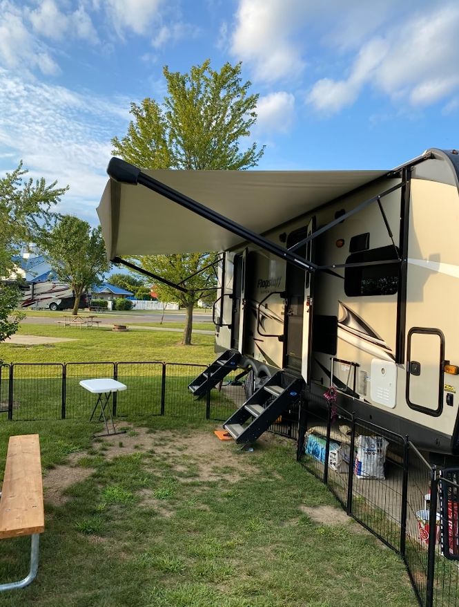 Customer photo review of RV Protector Ball for Protecting Your RV From Scratches