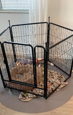 Customer photo review of Storage Bag for Storing & Carrying Playpen-Fits 8 Panels