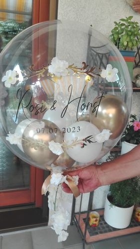 Customer photo review of Wedding Blossom Designer Ballon