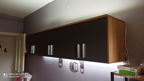 Customer photo review of Rani EA114 Portmanto Üst Modülü Çok Amaçlı Dolap Sepet Ceviz - Antrasit