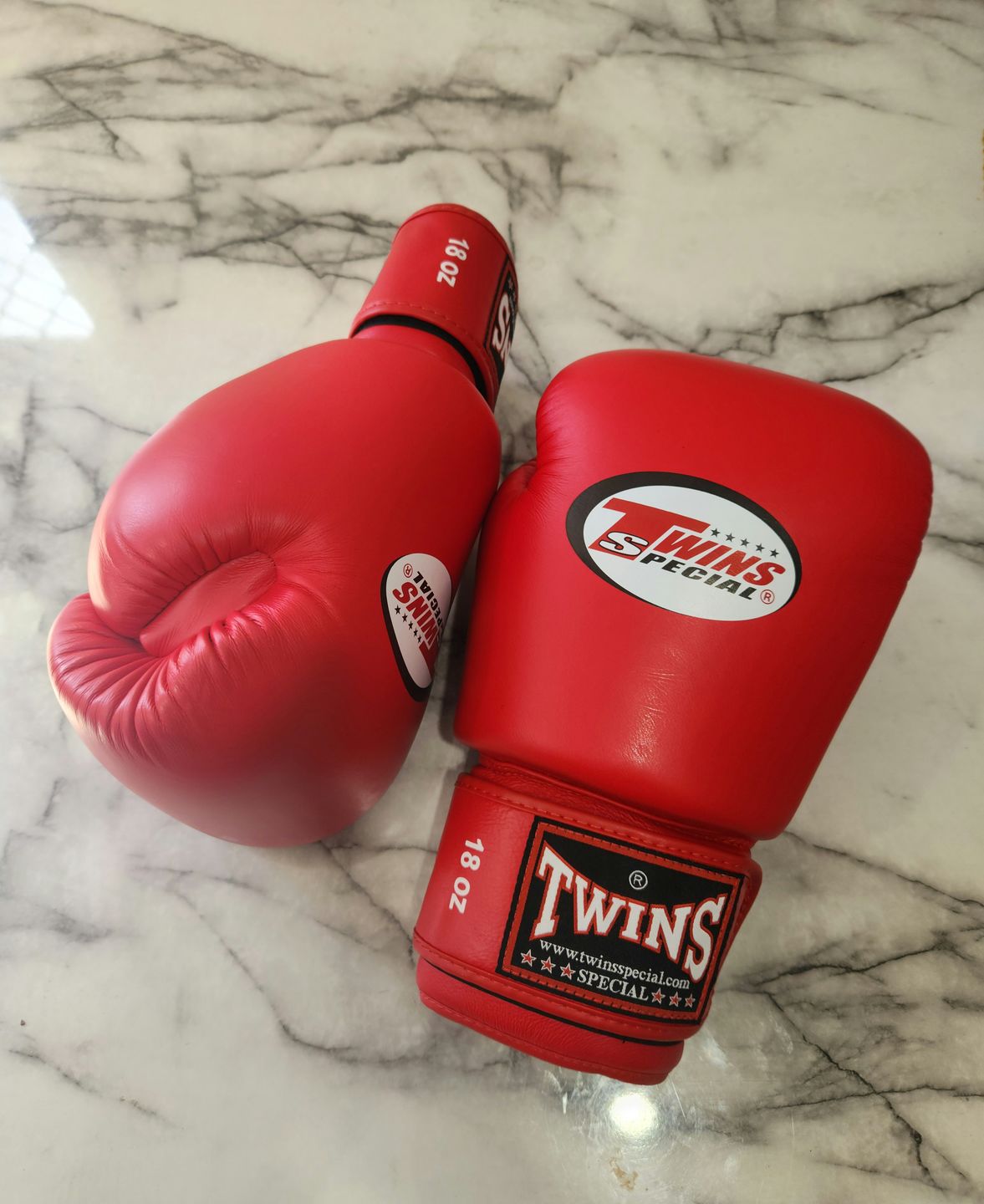 Customer photo review of Twins Special BGVL3 Black Velcro Boxing Gloves