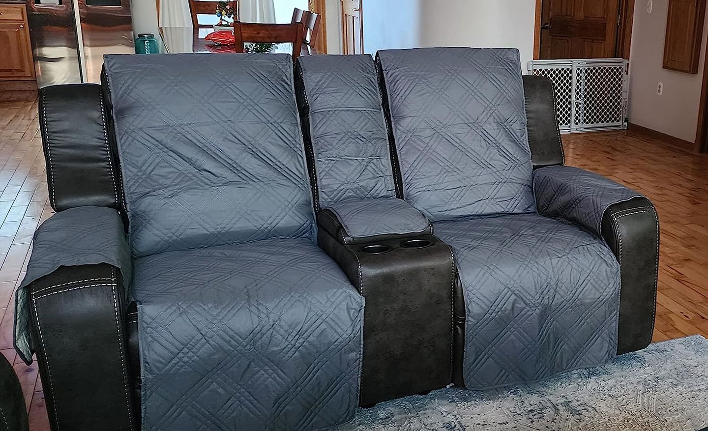 Customer photo review of Waterproof Recliner Chair Cover with Double Straps