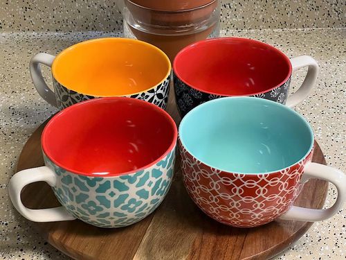 Customer photo review of Mosaian Coffee Mugs - Set of 4