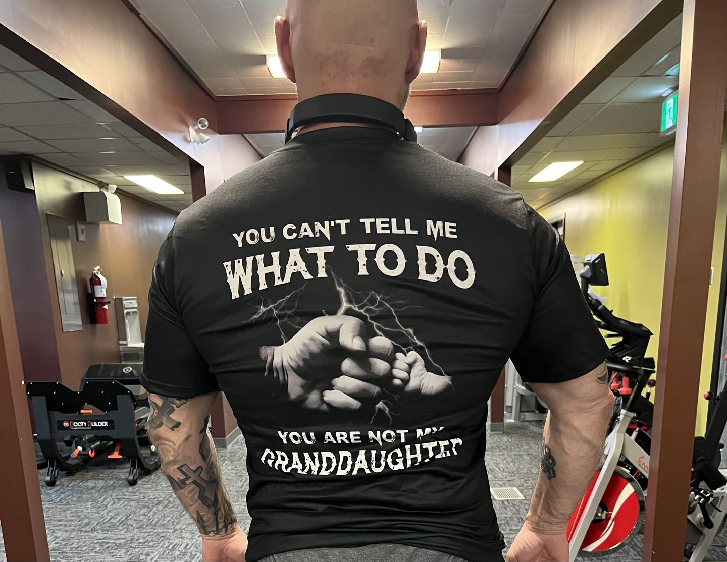 Customer photo review of My Granddaughter Premium Fit Mens Tee