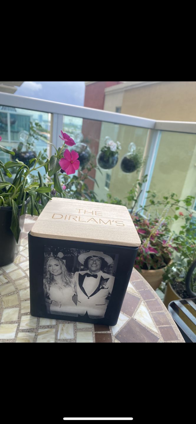 Customer photo review of UPLOAD YOUR PHOTO CANDLE