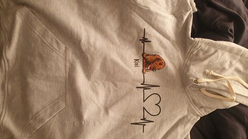 Customer photo review of ANIMATED PETS - HEARTBEAT HOODIE (Unisex)