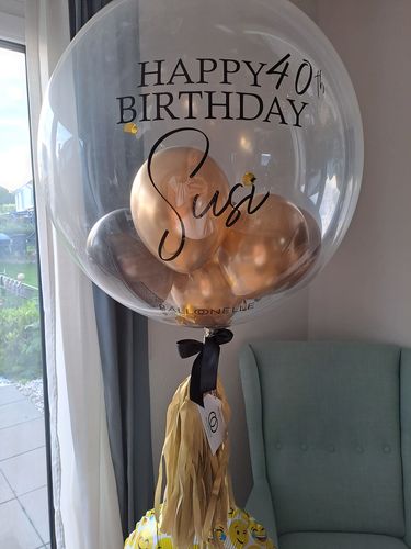 Kundenbewertung mit Foto zu 40th Birthday Designer Ballon