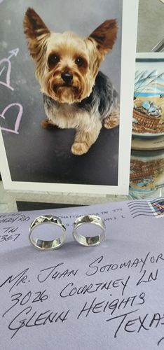 Customer photo review of Mountain Ring for Men Sterling Silver