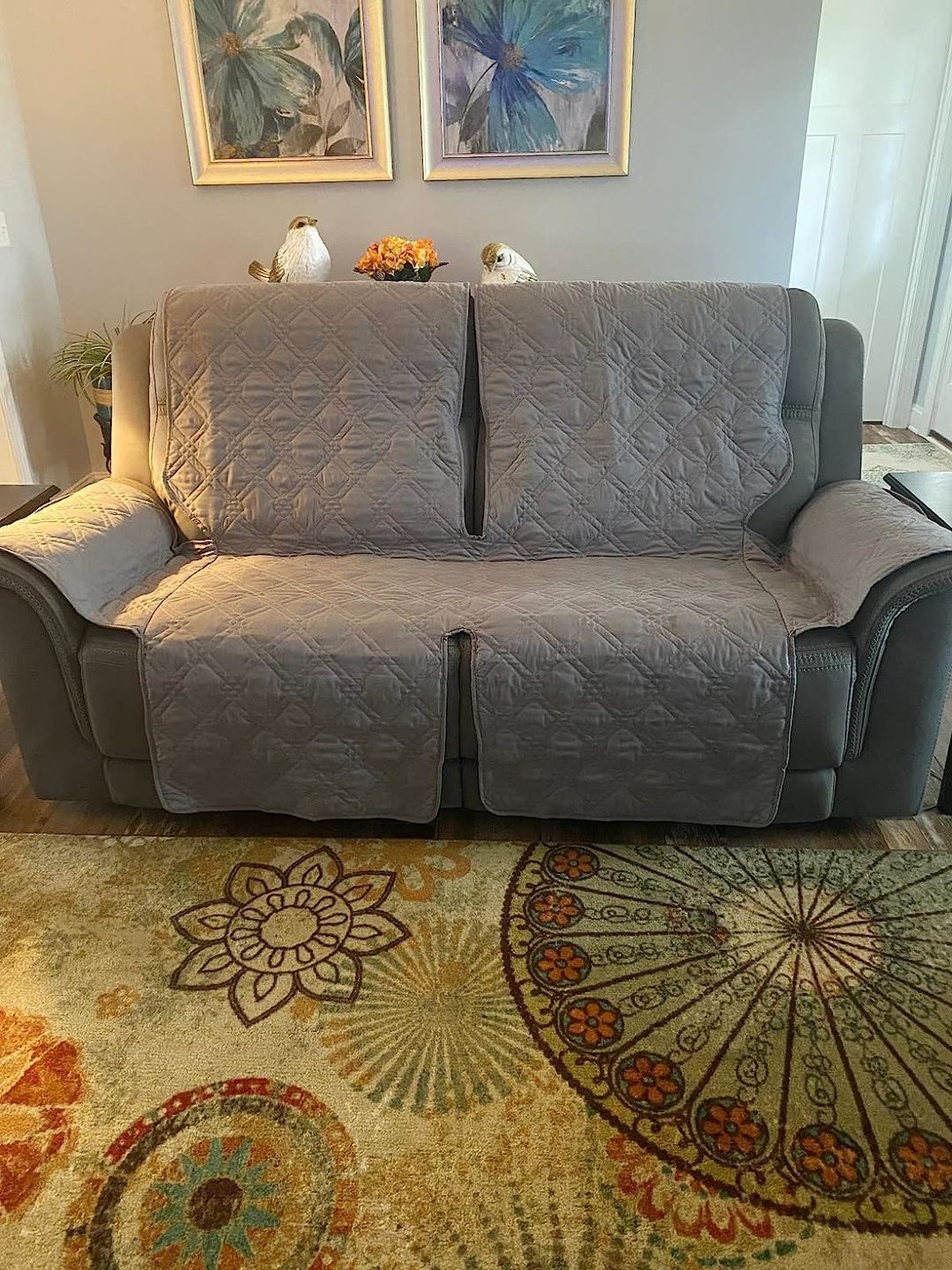 Customer photo review of Waterproof Recliner Chair Cover with Double Straps
