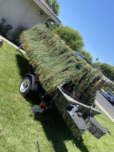Customer photo review of Hunting Blind Raffia Grass (Pack)