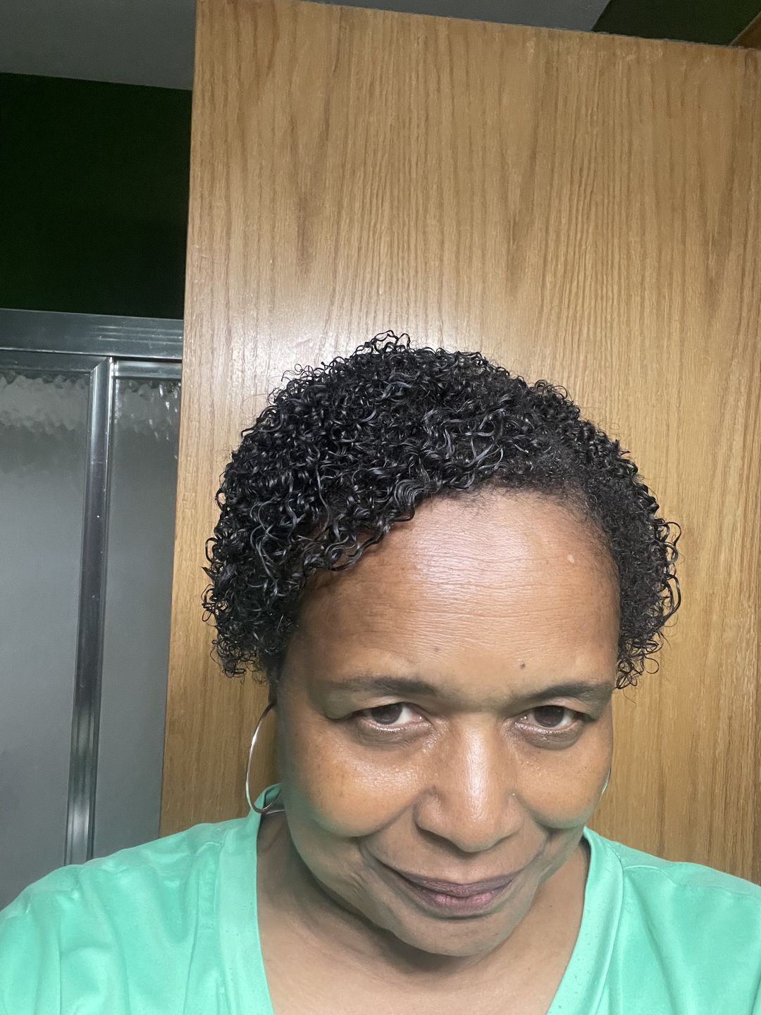 Customer photo review of Wash and Go System with Heavy Hold for Curly Hair