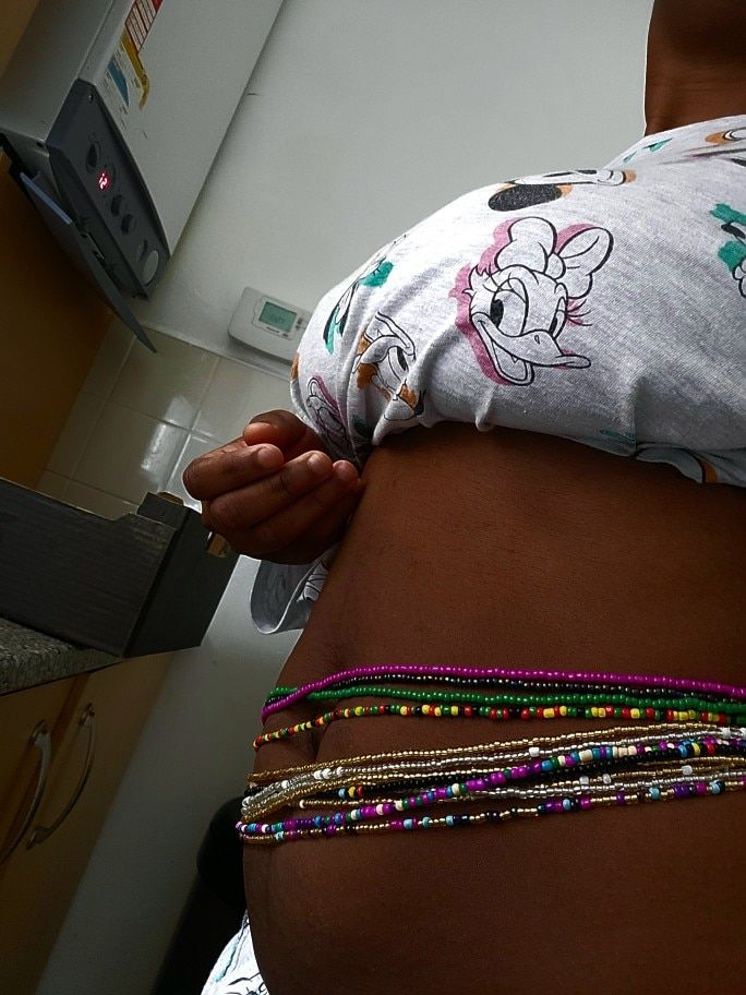 Customer photo review of Treasure African Waist beads- Select 5 for 50% Off at checkout 🔥