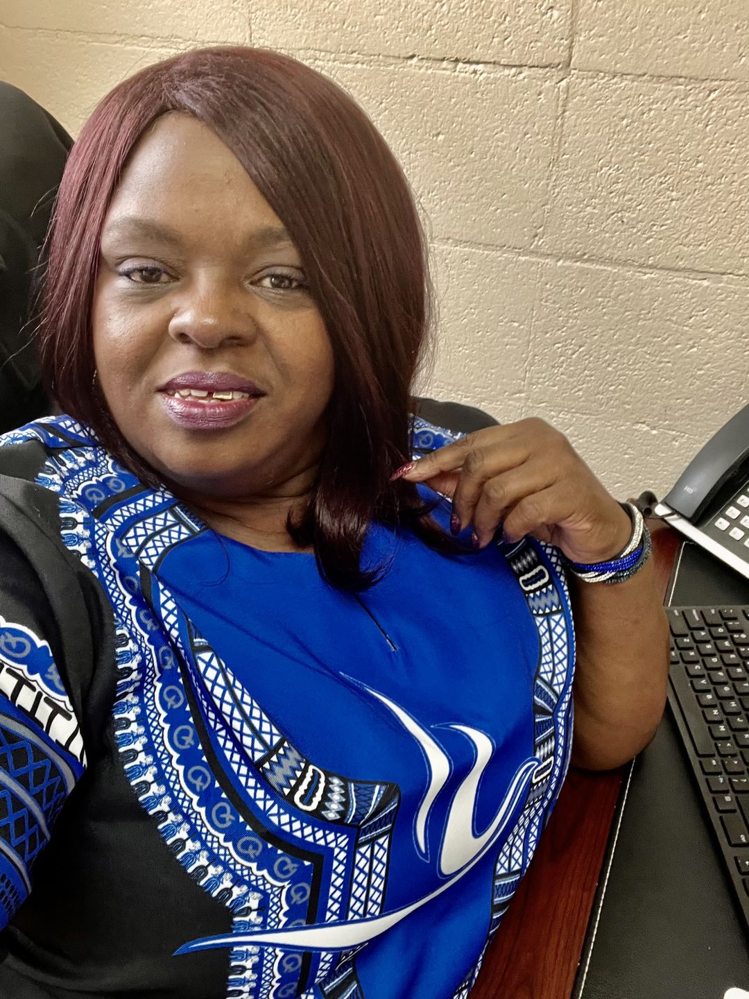 Customer photo review of *Dashiki Shirt- Zeta Phi Beta