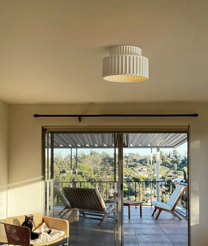 Customer photo review of Nordic Cream Style 2-Layer Flush Mount Ceramic Ceiling Light