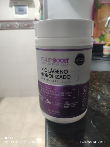Customer photo review of COLÁGENO HIDROLIZADO CON VITAMINA C, D3, BIOTINA Y SEMILLAS DE UVA
