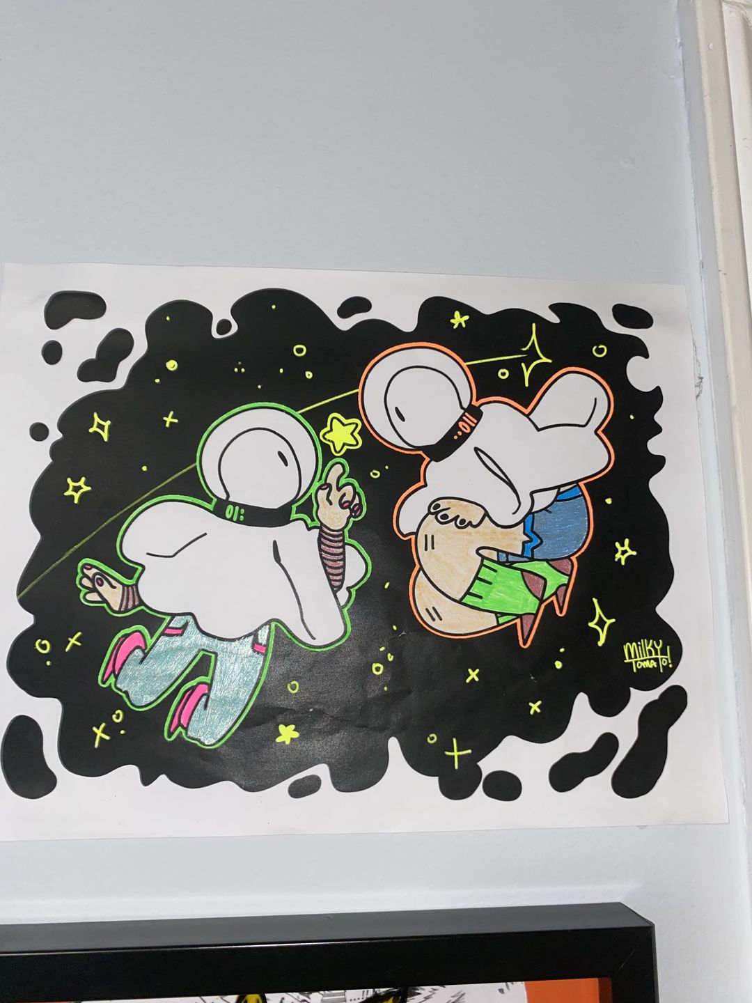 Customer photo review of Space Ghost Coloring Page PDF