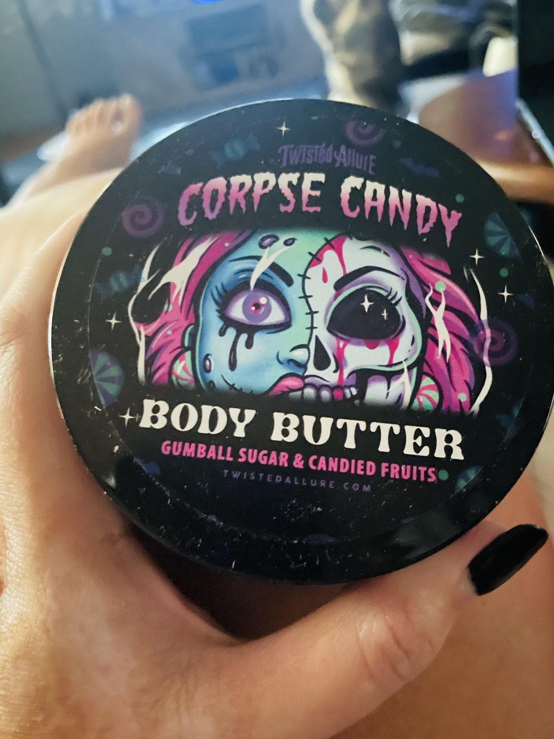 Customer photo review of Corpse Candy Body Butter (Gumball sugar & Candy Fruits)