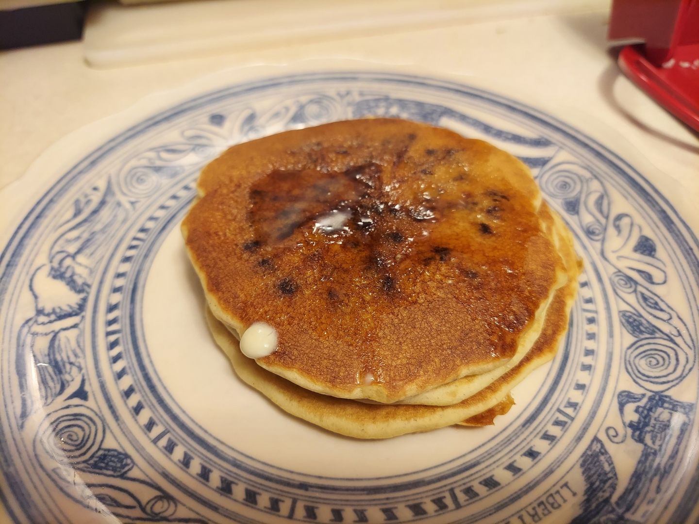 Customer photo review of Cousin T's Chocolate Chip Gourmet Pancake Mix (2 Pack)