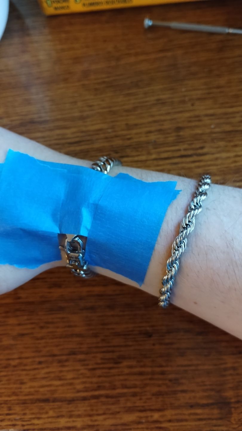 Customer photo review of Cuban 8mm + Rope 5mm Bracelet Stack - Silver RG321+RG323