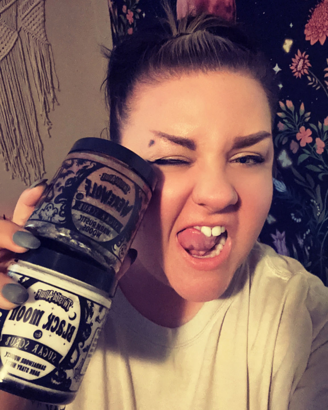Customer photo review of Werewolf  Sugar Scrub (Warm Rustic Woods)