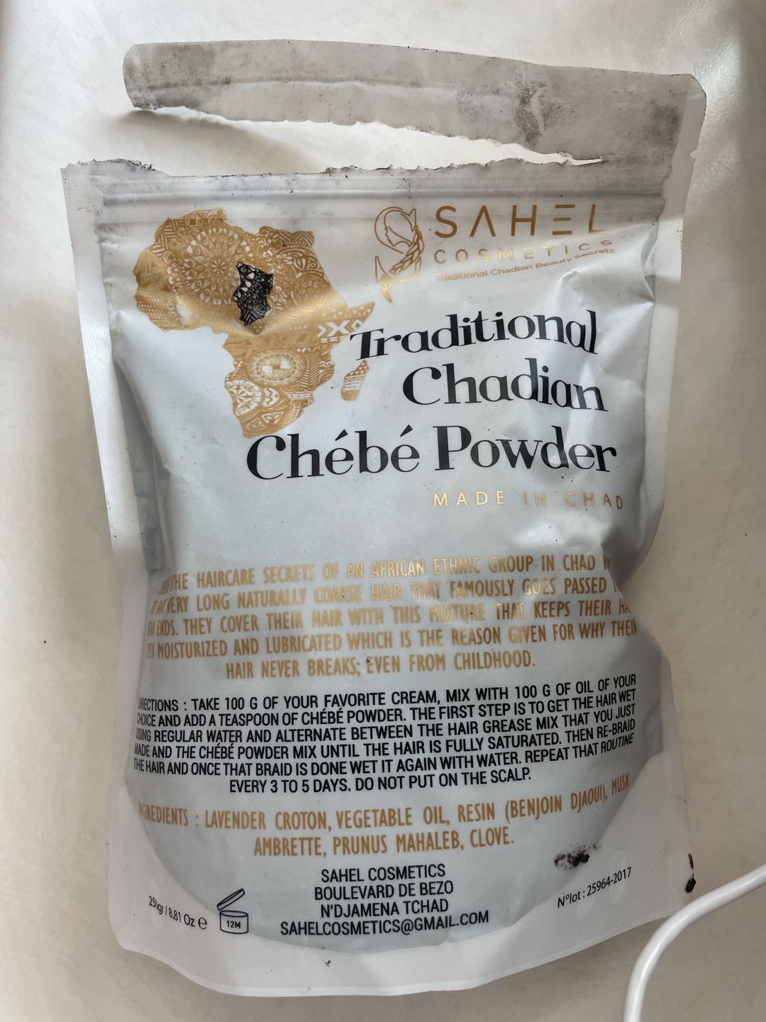 Customer photo review of Chébé powder 250 g