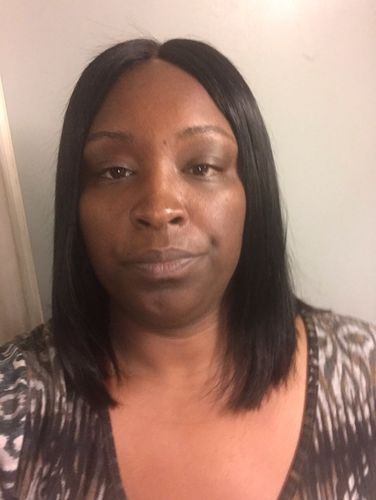 Customer photo review of Full Texture 13x4 Transparent Lace Front Bob Wig 150% Density