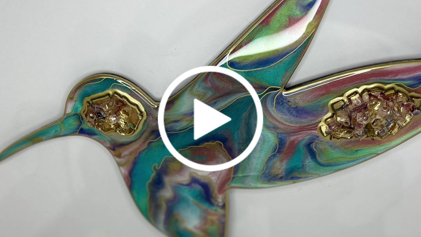 Customer video review of Unfinished Wood Hummingbird Shape - Bird Animal - Craft - up to 24" DIY