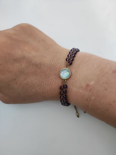 Customer photo review of Amethyst-Heilungsarmband