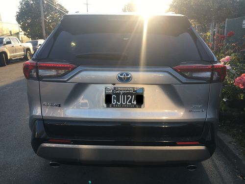 Customer photo review of 2011-2022 CALIFORNIA LICENSE PLATE DMV.CA.GOV - BLACK WITH WHITE TEXT 6"x12" (156.5mm x 305mm)