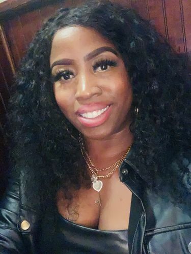 Customer photo review of 4C Edge! Kinky Curly Swiss HD Undetectable Lace 13x4 Lace Frontal Wig