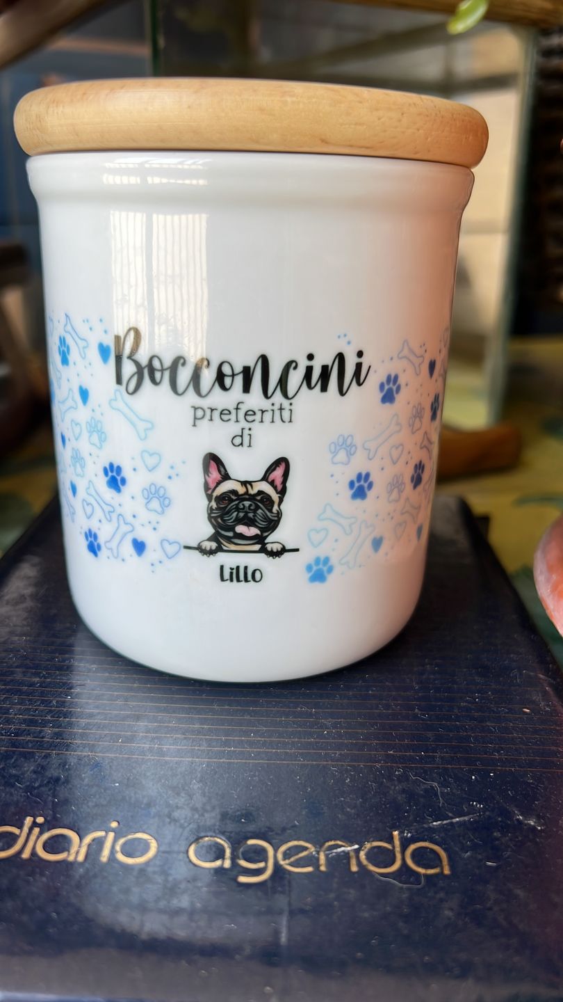 Customer photo review of Bocconcini preferiti - Porta bocconcini personalizzato