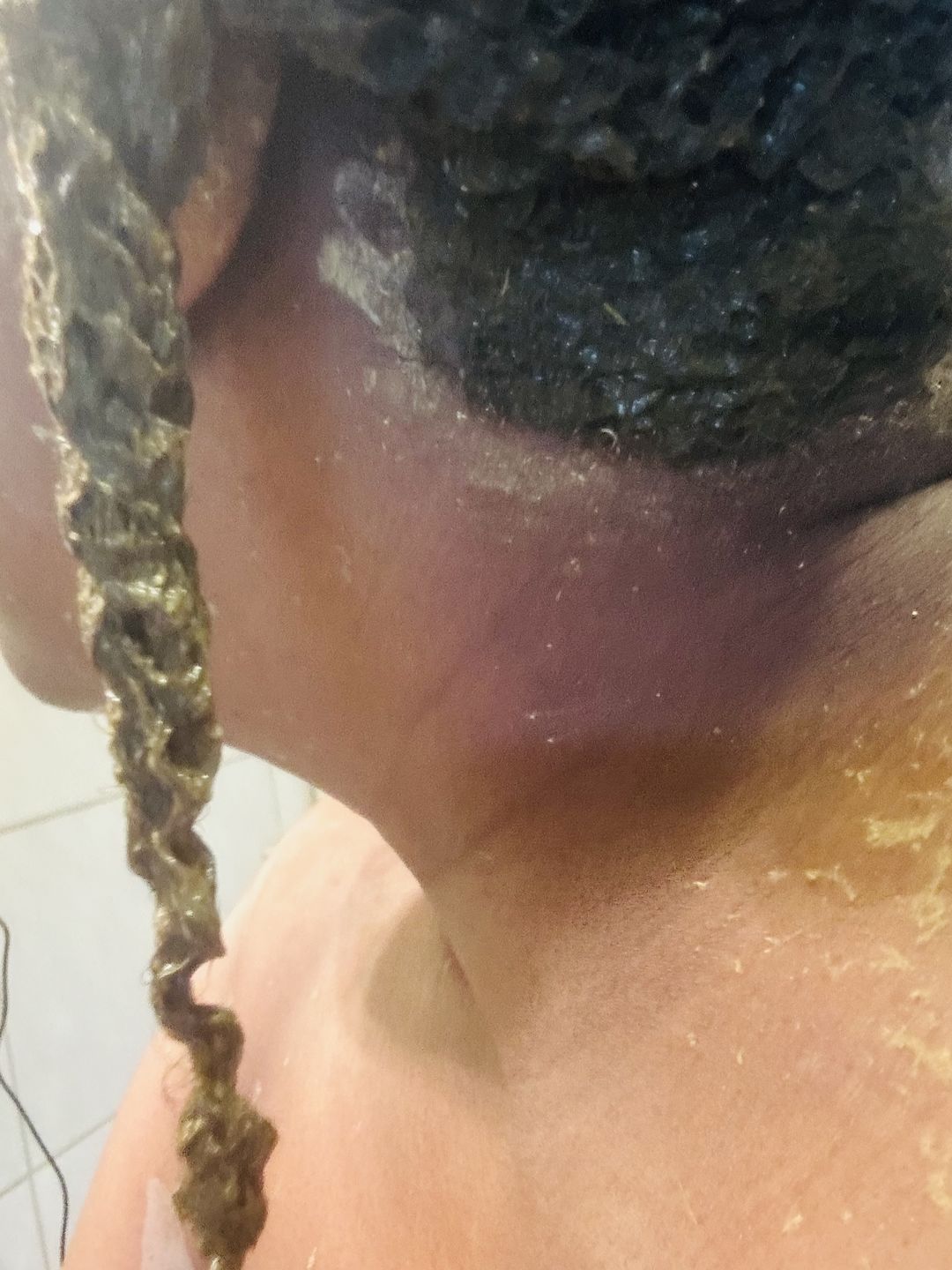 Customer photo review of Ayurvedic & Moringa hair mask
