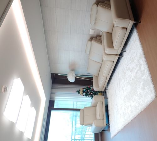 Customer photo review of HAZEN - Sofa văng da 2 chỗ tựa liền