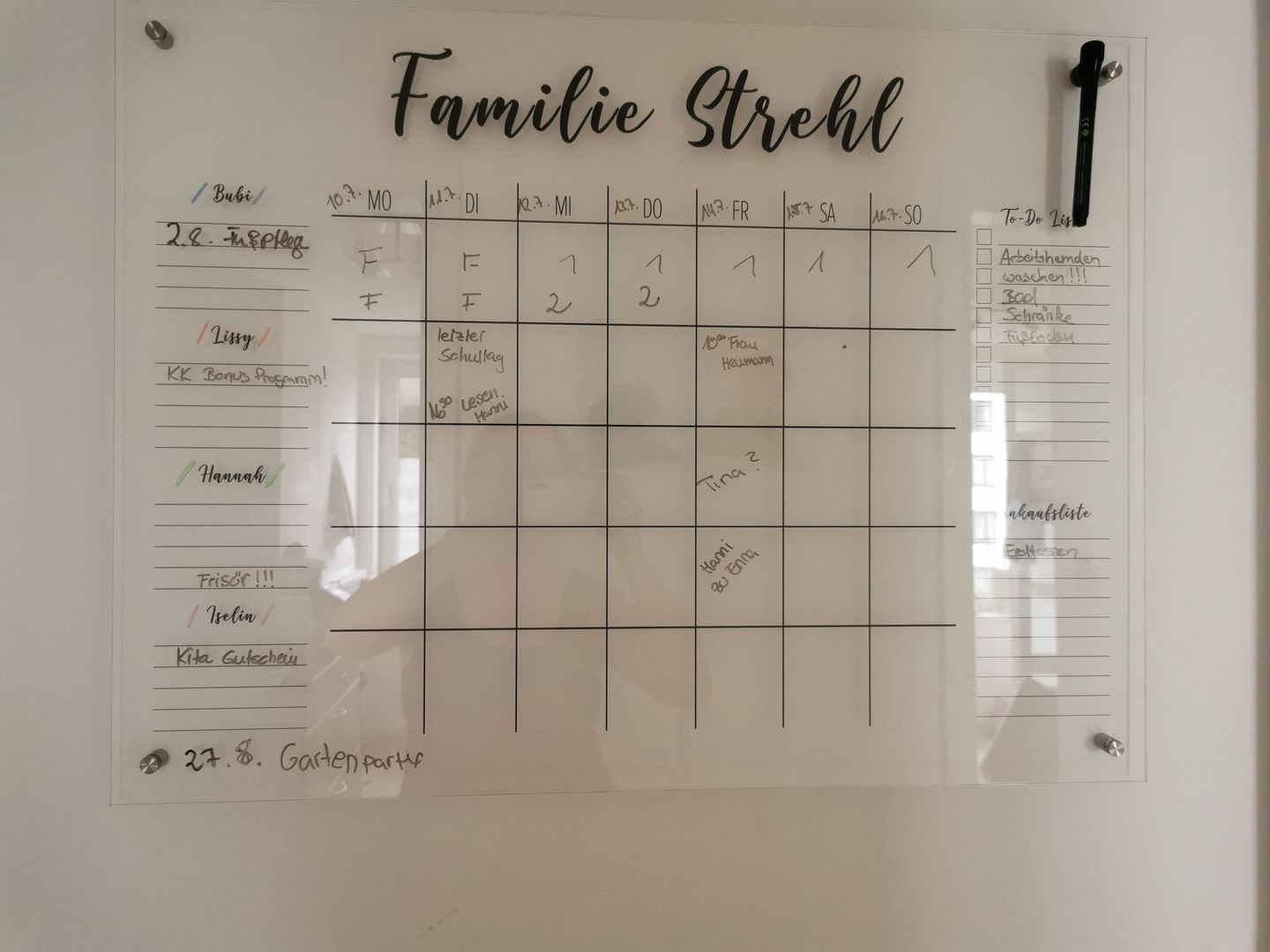 Customer photo review of 4-Namen Familienplaner