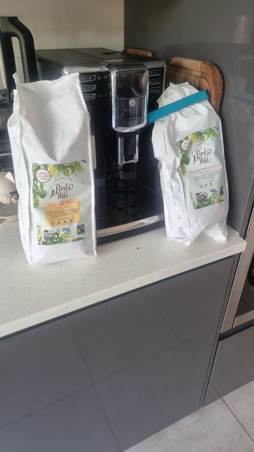 Customer photo review of Signature Espresso Blend, Organic RSPB Coffee, 1kg - Whole Bean