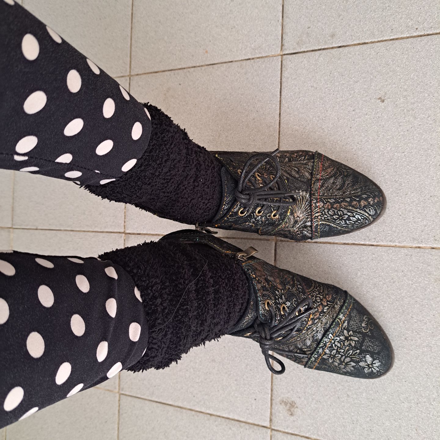 Customer photo review of Retro Leather Grace Adjustable Belt Pumps