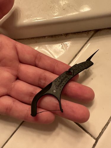 Customer photo review of Braces Floss Picks