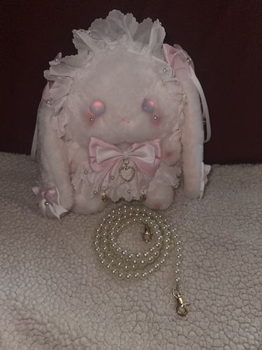 Customer photo review of Lolita Bunny Bag with Crossbody Pearl Straps
