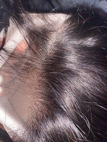 Customer photo review of Melting! Loose Wave Swiss HD Undetectable Lace 13x4 Lace Frontal Wig