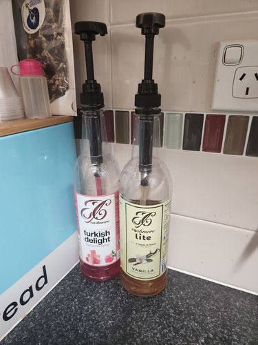 Customer photo review of Turkish Delight Coffee Syrup
