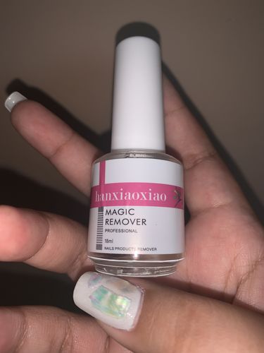 Customer photo review of Magic Removedor Gel y Acrílico 18 ml