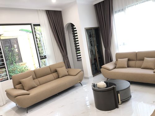 Customer photo review of DORIAN - Sofa văng da 2 chỗ tựa liền
