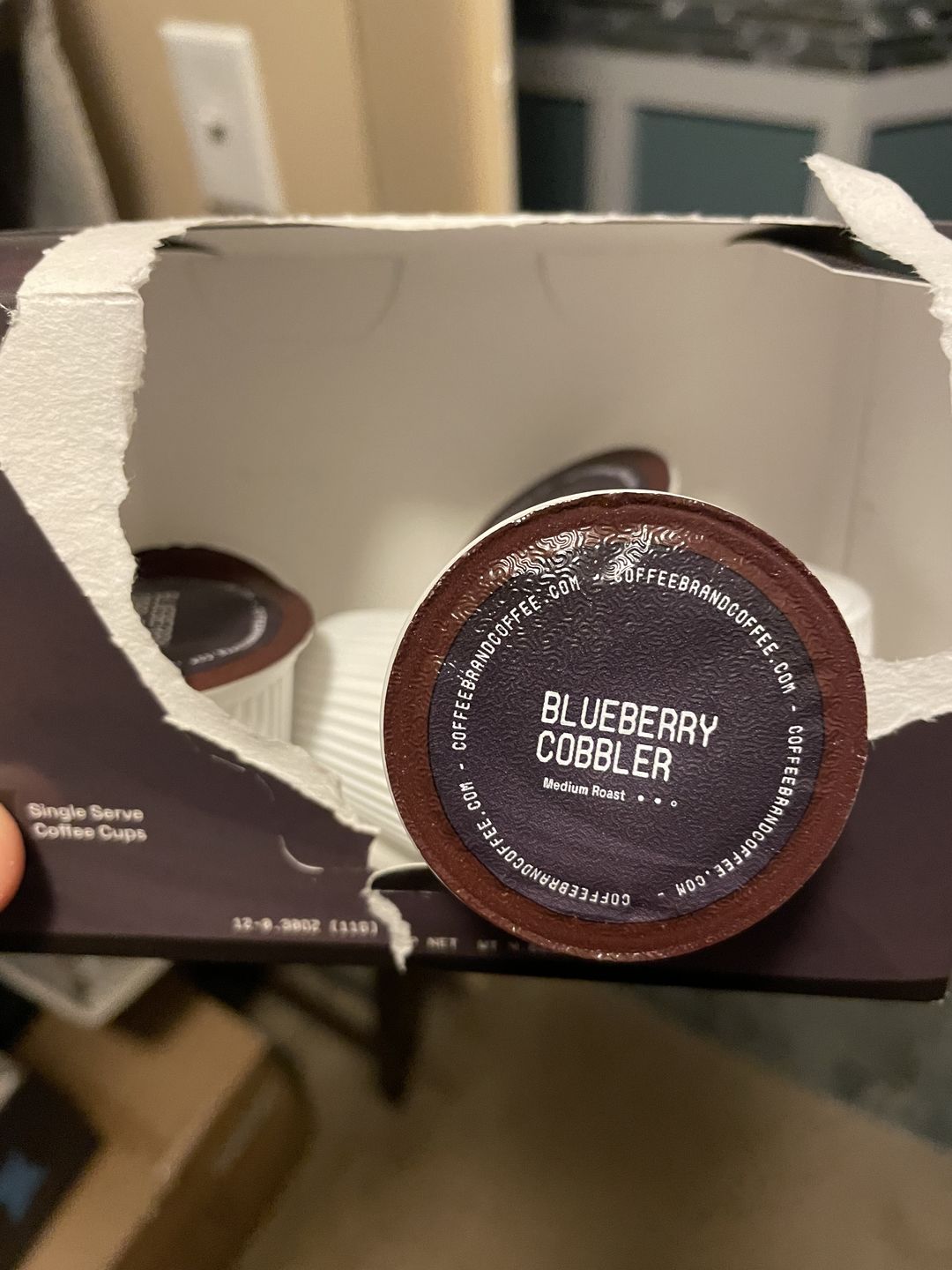 Customer photo review of Blueberry Cobbler Kcups