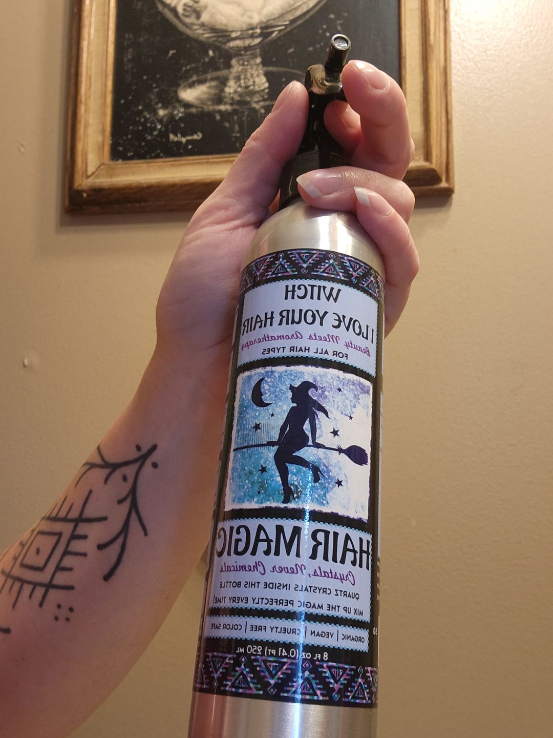 Customer photo review of Witch I Love Your Hair - Hair Mist