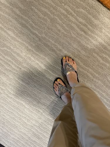 Customer photo review of Shine On Flip Flops