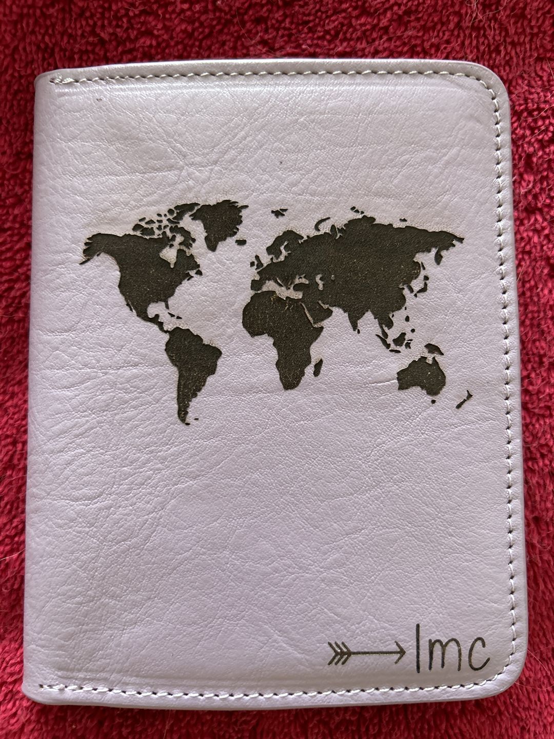 Customer photo review of Personalized Leather Passport Holder