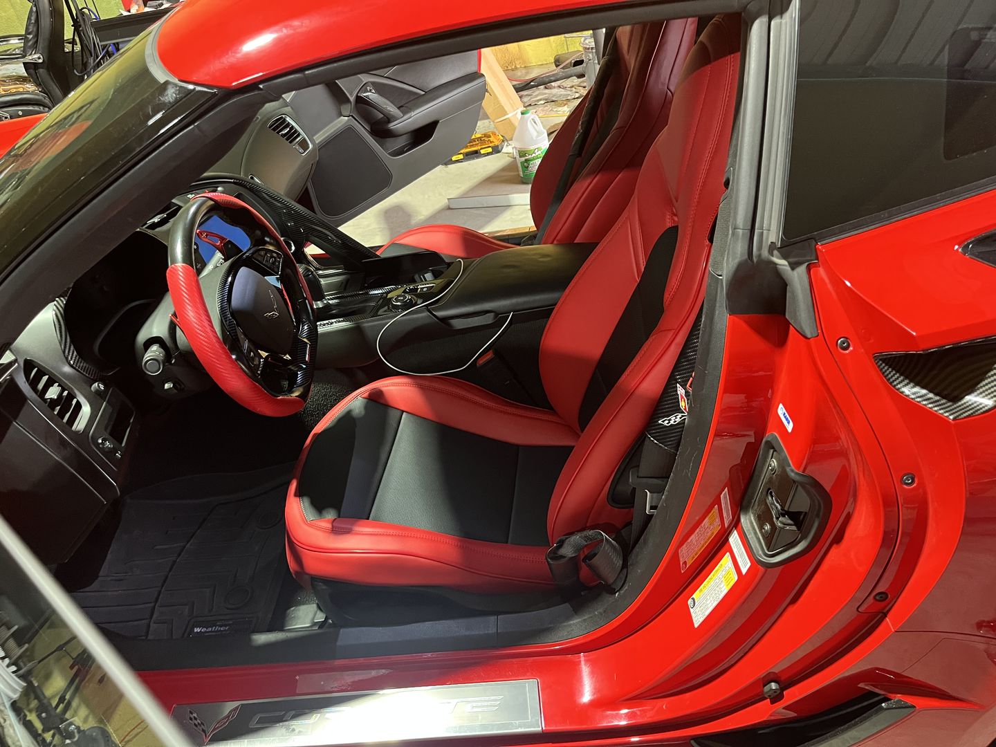 Customer photo review of Corvette C7 Premium Custom Leather Seat Covers