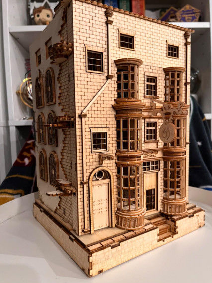Customer photo review of Ollivanders Wand Shop Book Nook | LKWood