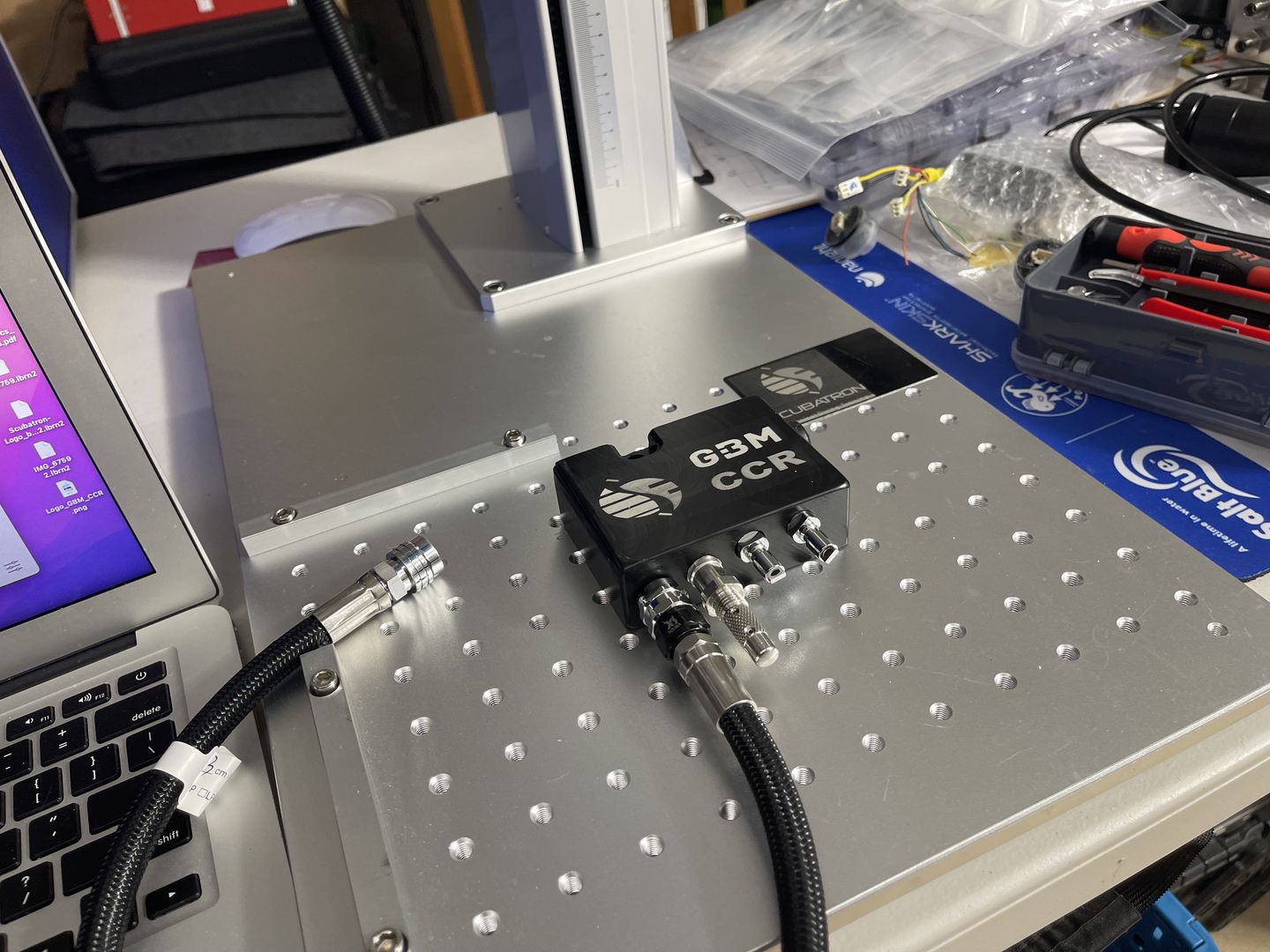Customer photo review of Cloudray 60W JPT M7 MOPA Fiber Laser Source