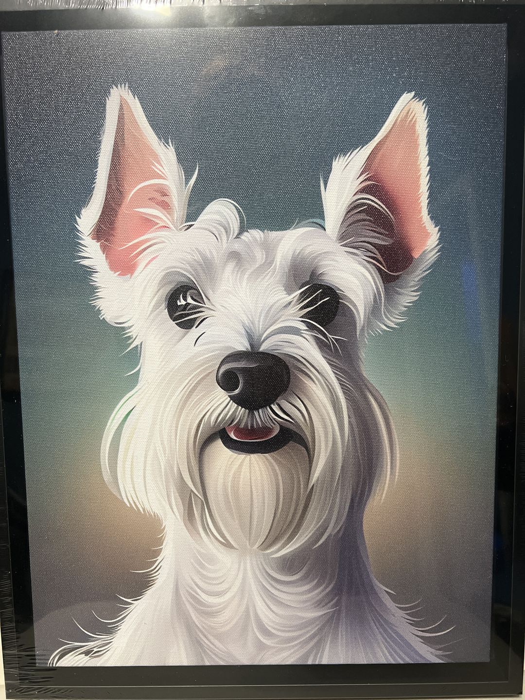 Customer photo review of Custom Pet Portrait